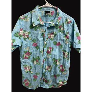 Rick And Morty Mens Hawaiian Short Sleeve Shirt S